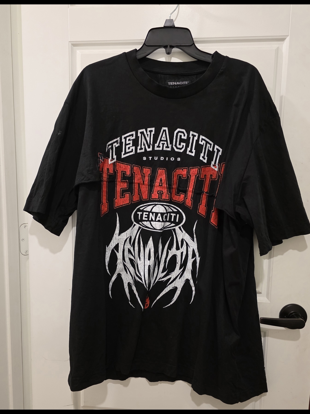 Black Graphic Logo Tee - Men's Casual Shirt